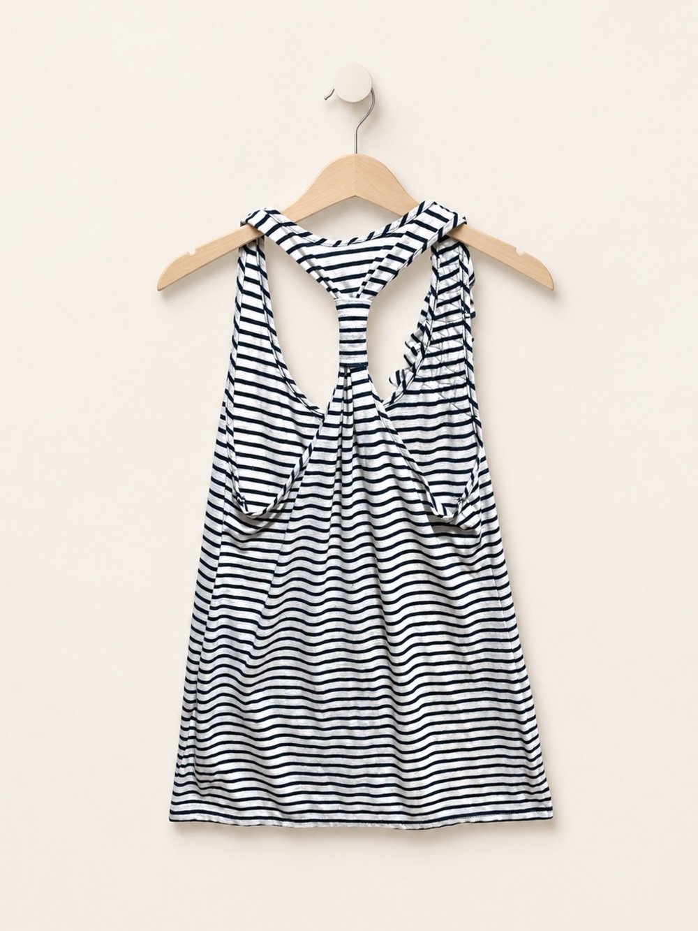 Striped Racerback Top with Ruffle Detail - Picture 6 of 10